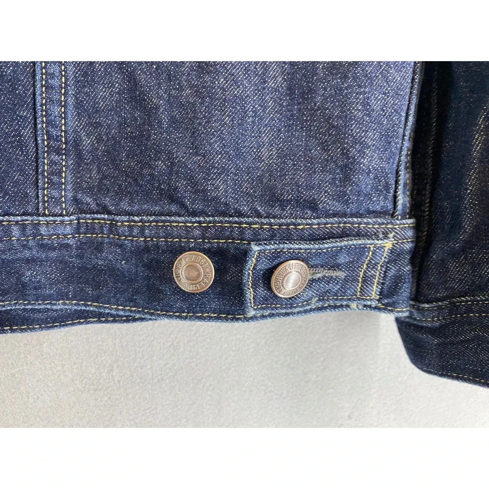 Polo Ralph Lauren Youth Size 18 teen Indigo Denim Jacket Blue Cotton RL Logo